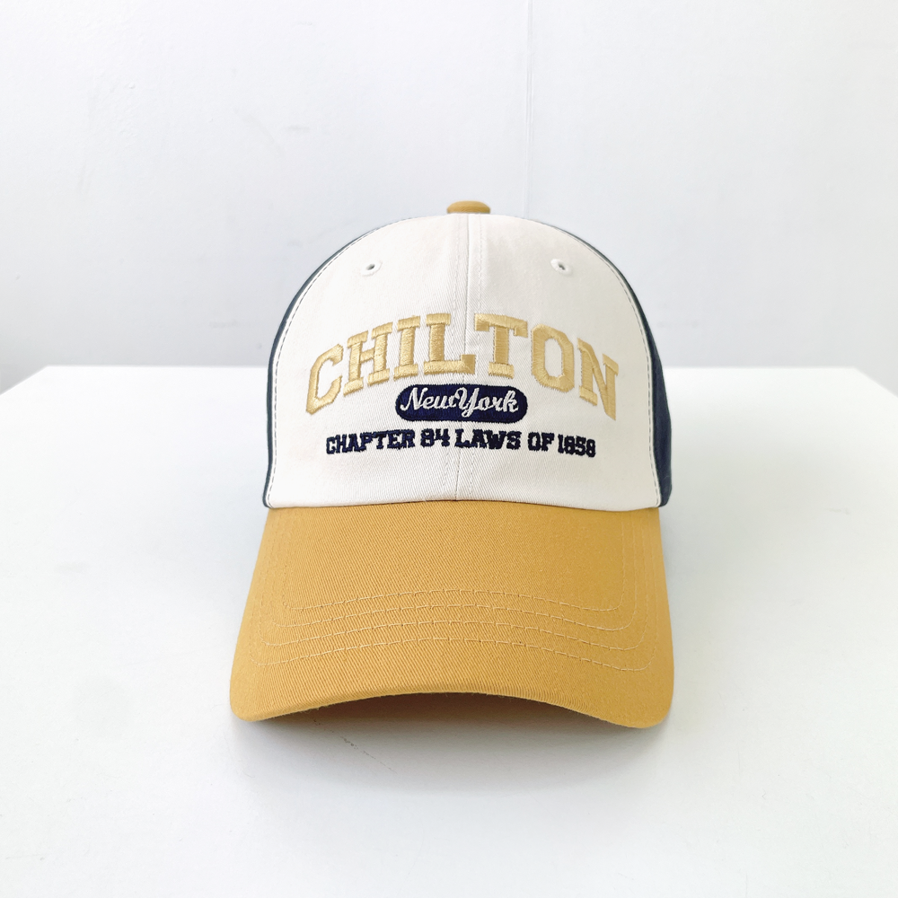 CHILTON 빈티지 배색 남녀공용 볼캡 모자 - 상세 이미지 5
