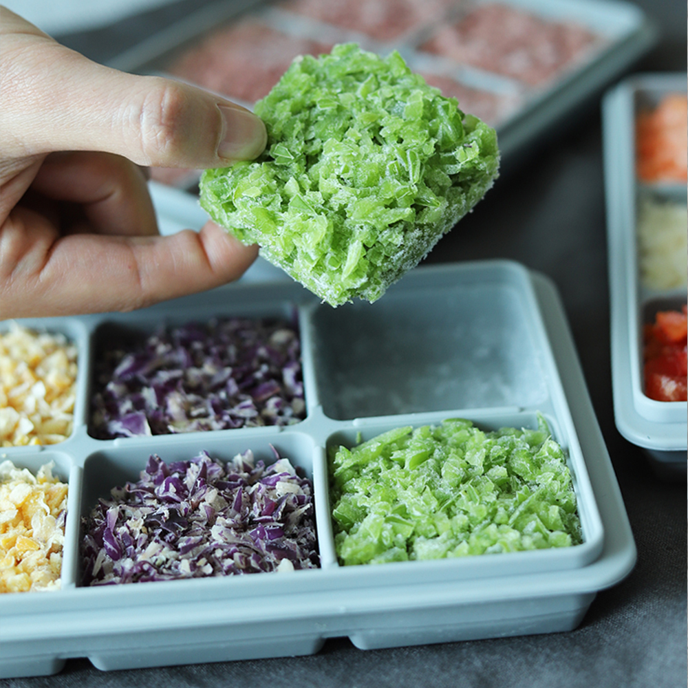 냄새배임 없이 깨끗한 국산 실리콘 얼음트레이 양념틀 (6구/15구/24구)