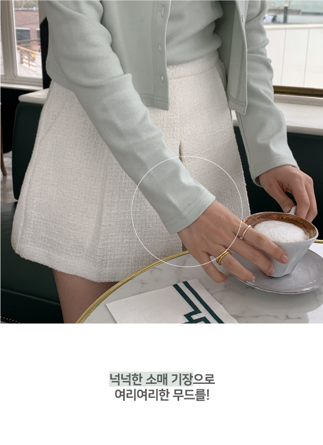 3000장 판매!💕URBANE MADE💕 폰드 크롭 가디건 나시세트 (당일 6c) 상세 이미지 12