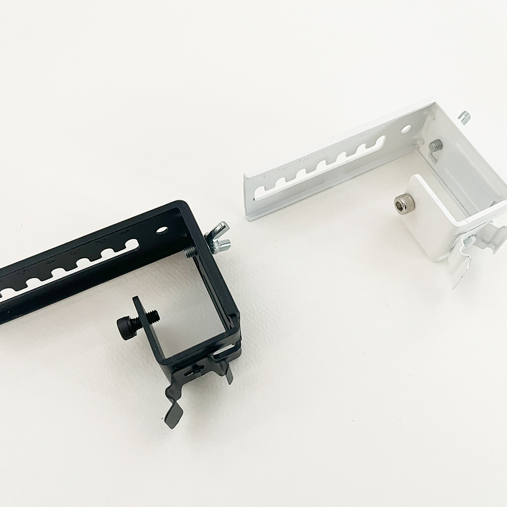 밀스 커튼 레일 높이조절 천정 벽면형 브라켓