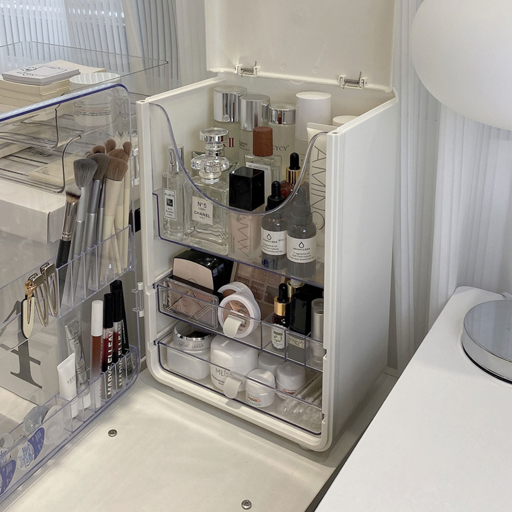 몽땅 뷰티박스 화장품정리대 립스틱 브러쉬 향수 화장대 수납 정리함 화장품정리함