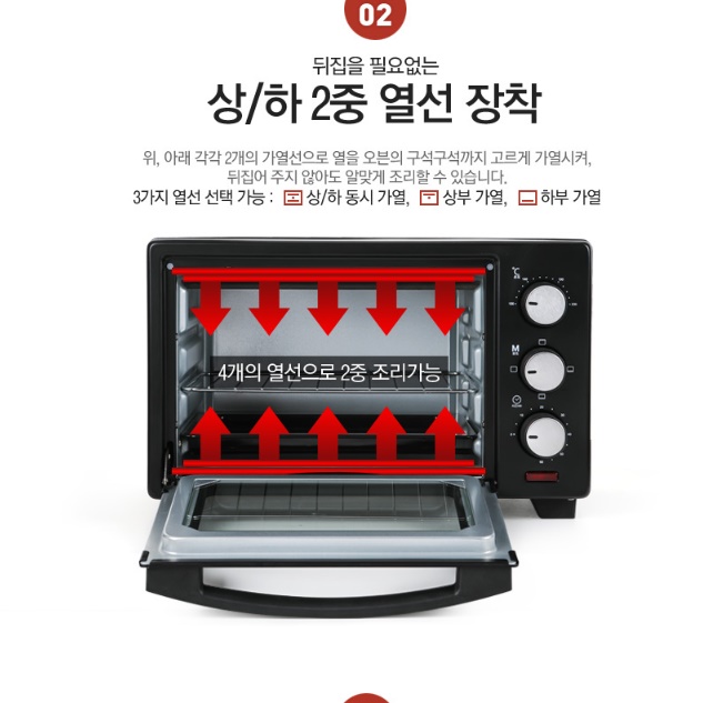 미니전기오븐 업소용오븐 홈베이킹오븐 제빵 오븐기 - 상세 이미지 4