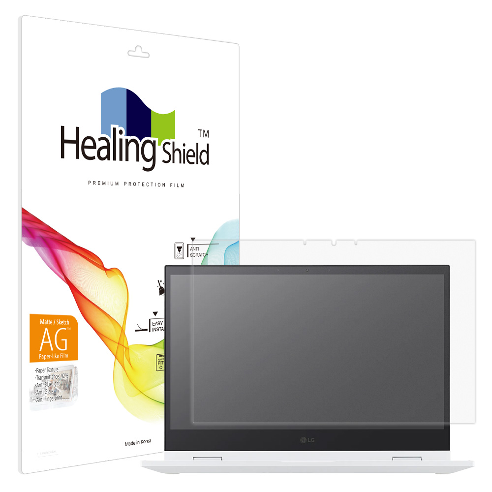 LG 2in1 PC 14T30S 항균 종이질감 블루라이트차단 액정보호필름 - 메인 이미지
