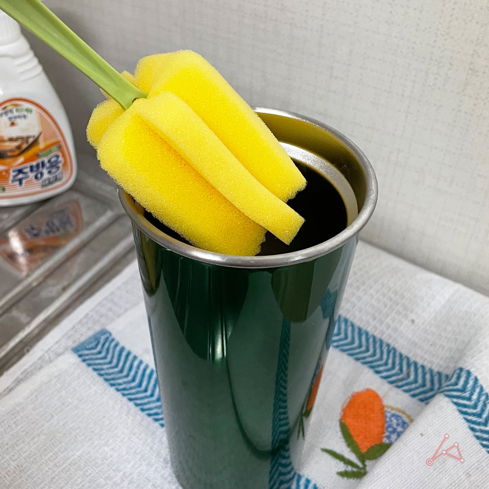젓병솔 병닦는 솔 물병 텀블러 젖병 세척솔 20cm 1P - 상세 이미지 3