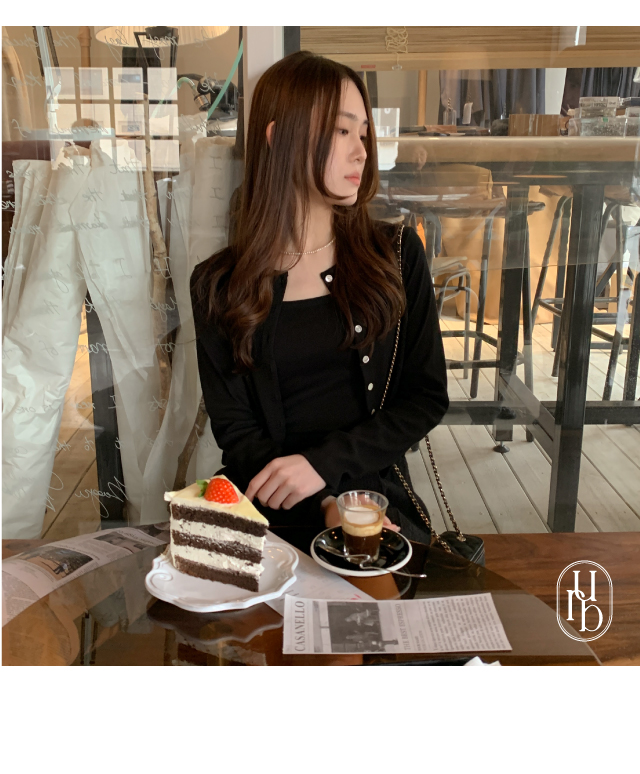 3000장 판매!💕URBANE MADE💕 폰드 크롭 가디건 나시세트 (당일 6c) 상세 이미지 14
