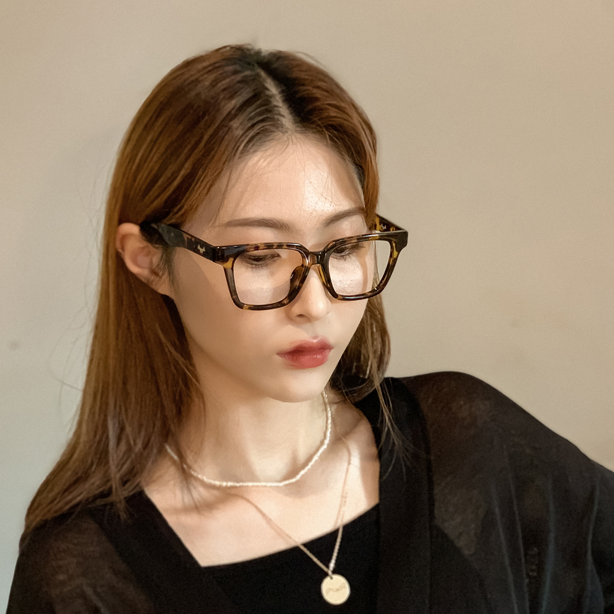 소다몬 HT901 4칼라 가벼운 클레식 뿔테 안경테 블루라이트차단 근적외선차단 변색렌즈 - 상세 이미지 5