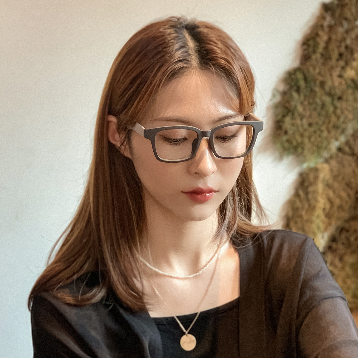 소다몬 HT902 4칼라 가벼운 클레식 뿔테 안경테 블루라이트차단 근적외선차단 변색렌즈 이미지 7