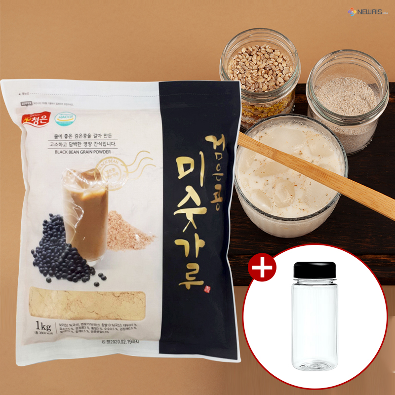 검은콩 미숫가루 1kg+1kg 아침 식사 한끼 대용 선식 임산부 미숫가루 - 상세 이미지 2