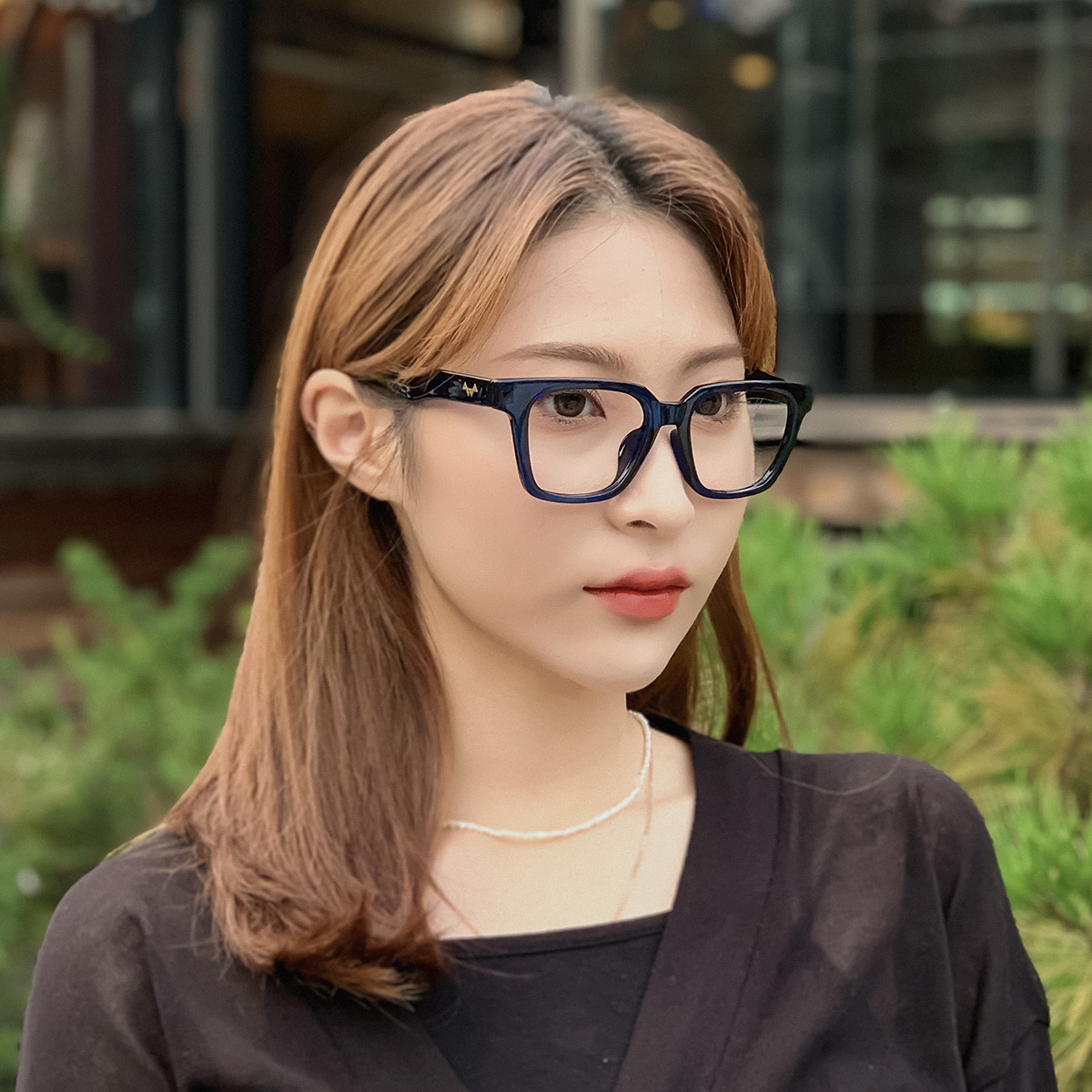 소다몬 HT901 4칼라 가벼운 클레식 뿔테 안경테 블루라이트차단 근적외선차단 변색렌즈 이미지 7