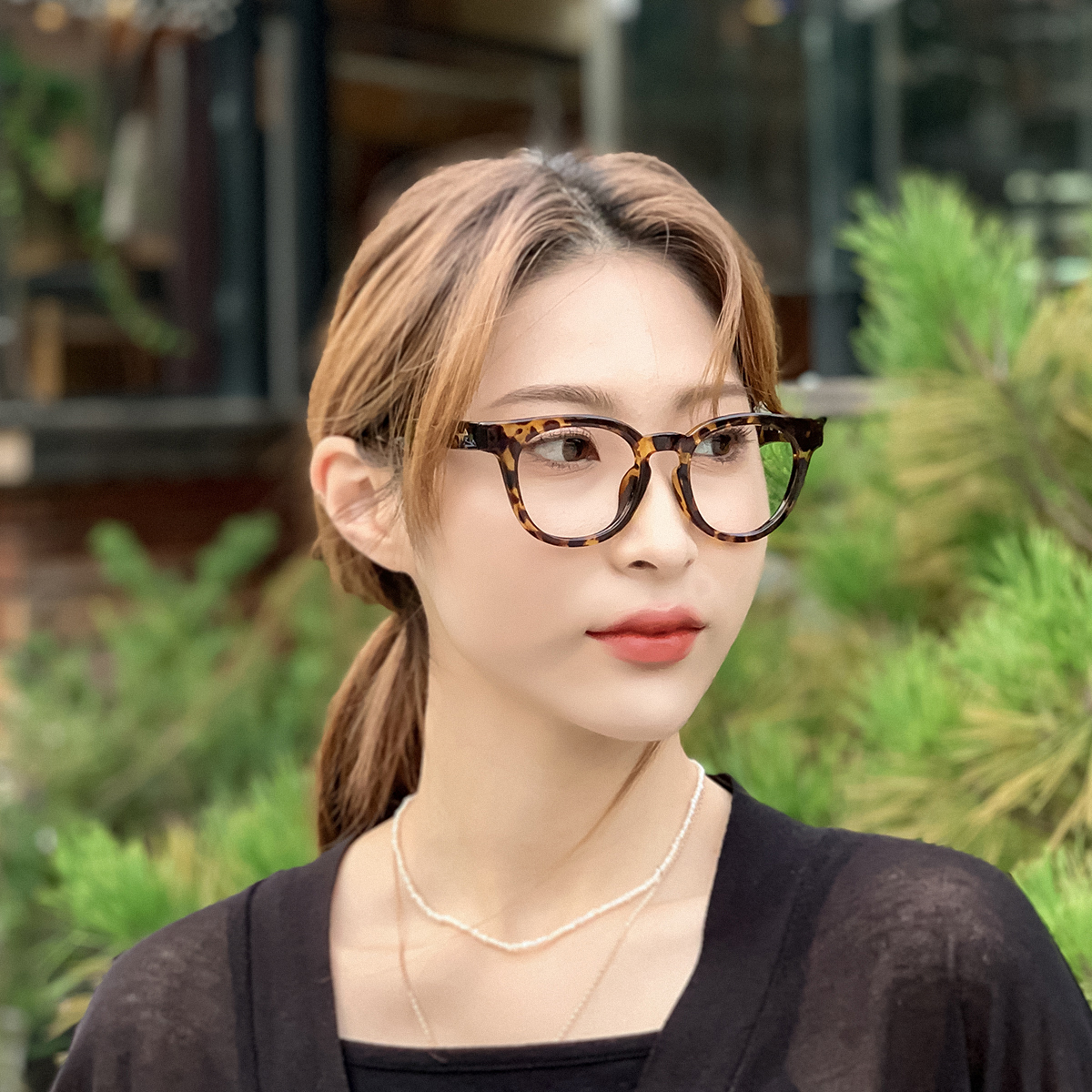 소다몬 HT903 4칼라 가벼운 클레식 뿔테 안경테 블루라이트차단 근적외선차단 변색렌즈 - 상세 이미지 5