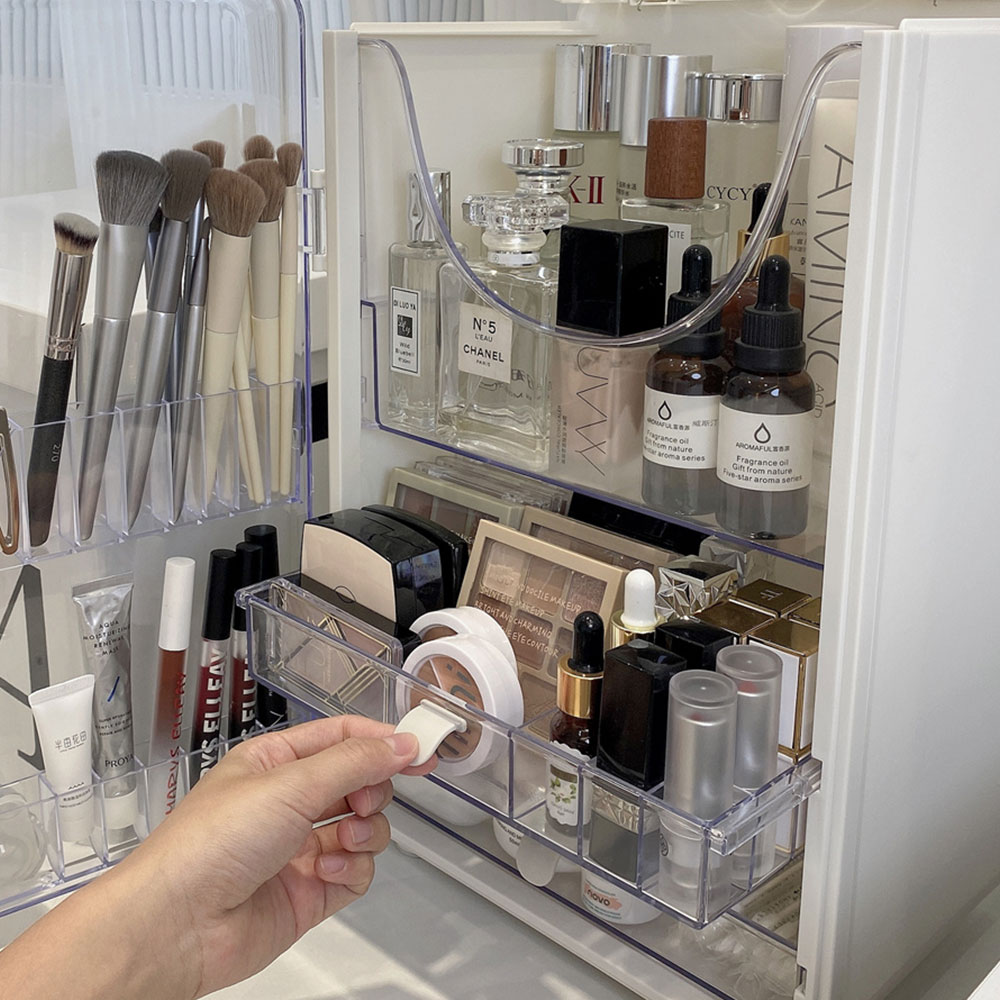 몽땅 뷰티박스 화장품정리대 립스틱 브러쉬 향수 화장대 수납 정리함 화장품정리함