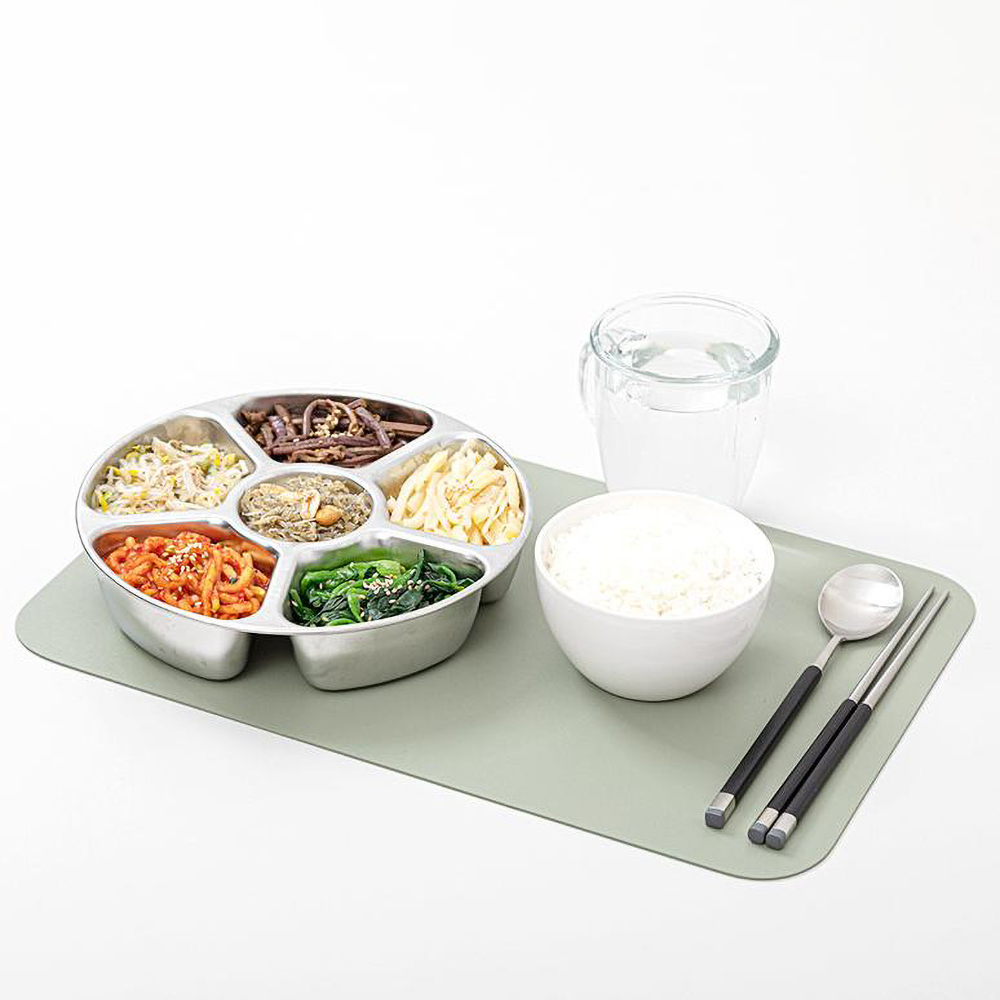 올비아 스텐 보관용기 도시락 나눔 반찬통 독립칸칸 찬합 1호(3칸 14.2cm) 이미지 6