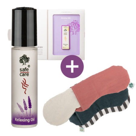 세이프케어코리아 라벤더오일+푹잠 곡물 안대 선물세트 눈피로 다래끼 눈찜질팩 손목핫팩 온열 수면 아이마스크