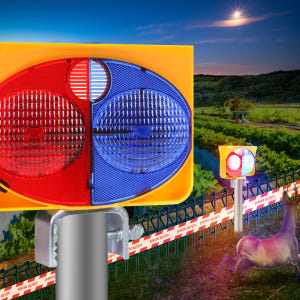 태양광 경광등 태양열 경고등 쏠라 LED 건설현장 야생동물 멧돼지 퇴치기... 실사용 후기 | 효과 있을까? - 상품 이미지 4