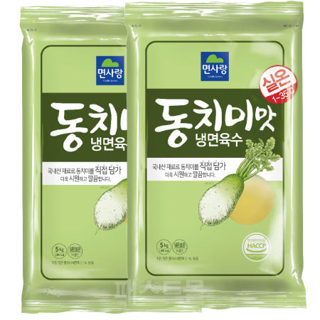 면사랑 동치미맛 냉면육수(실온) 5kg 2개