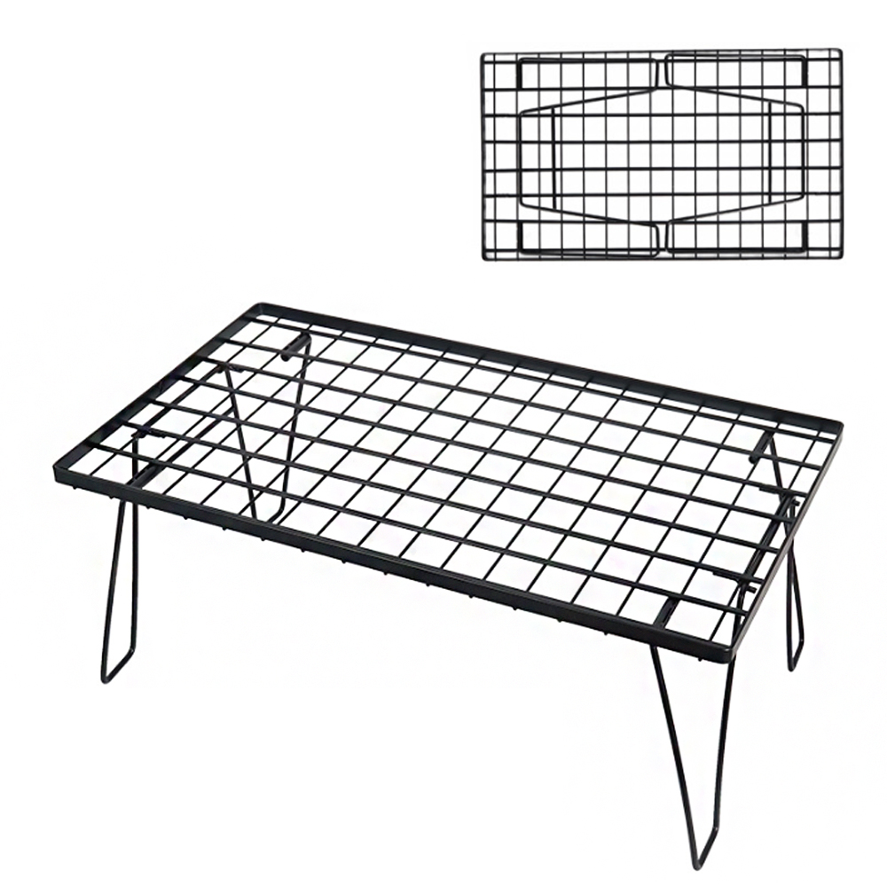 모아이캠핑 쿨러스탠드 필드랙 보조테이블 팬히터 받침대
