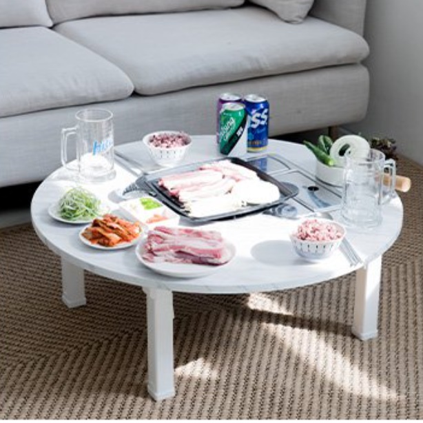 가정용불판테이블 부탄가스테이블 고기 가스버너테이블