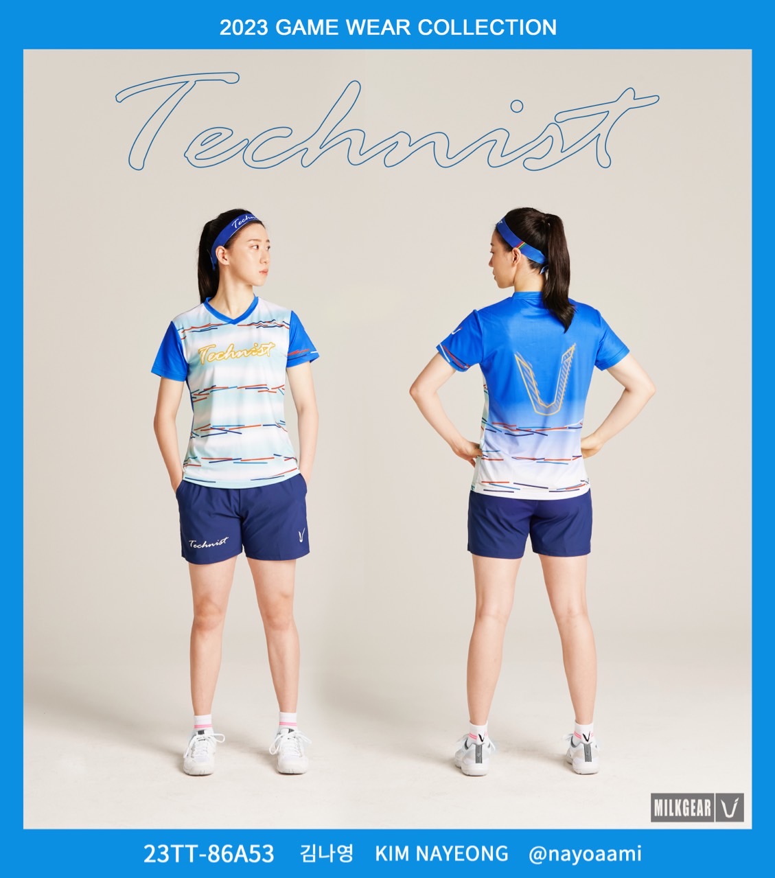 테크니스트 아울렛 50% off 23TT-86A53 남녀공용 경기복 반팔티셔츠 배드민턴 탁구 스쿼시 - 상세 이미지 2