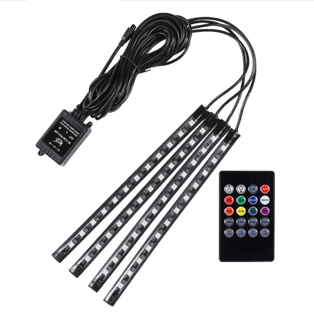 led바 플렉시블 도어라이트 식빵등 벤츠 면발광 LED 스트립 리모컨 2스틱 18등 - 상세 이미지 3