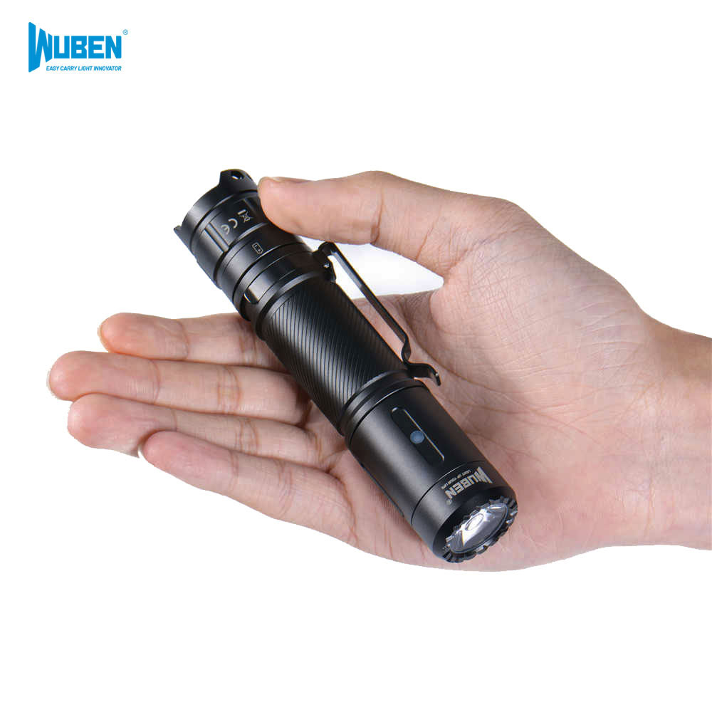 우벤 C3 소형 손전등 1200루멘 고휘도 LED후레쉬 충전식 경찰 경호원 전술 랜턴