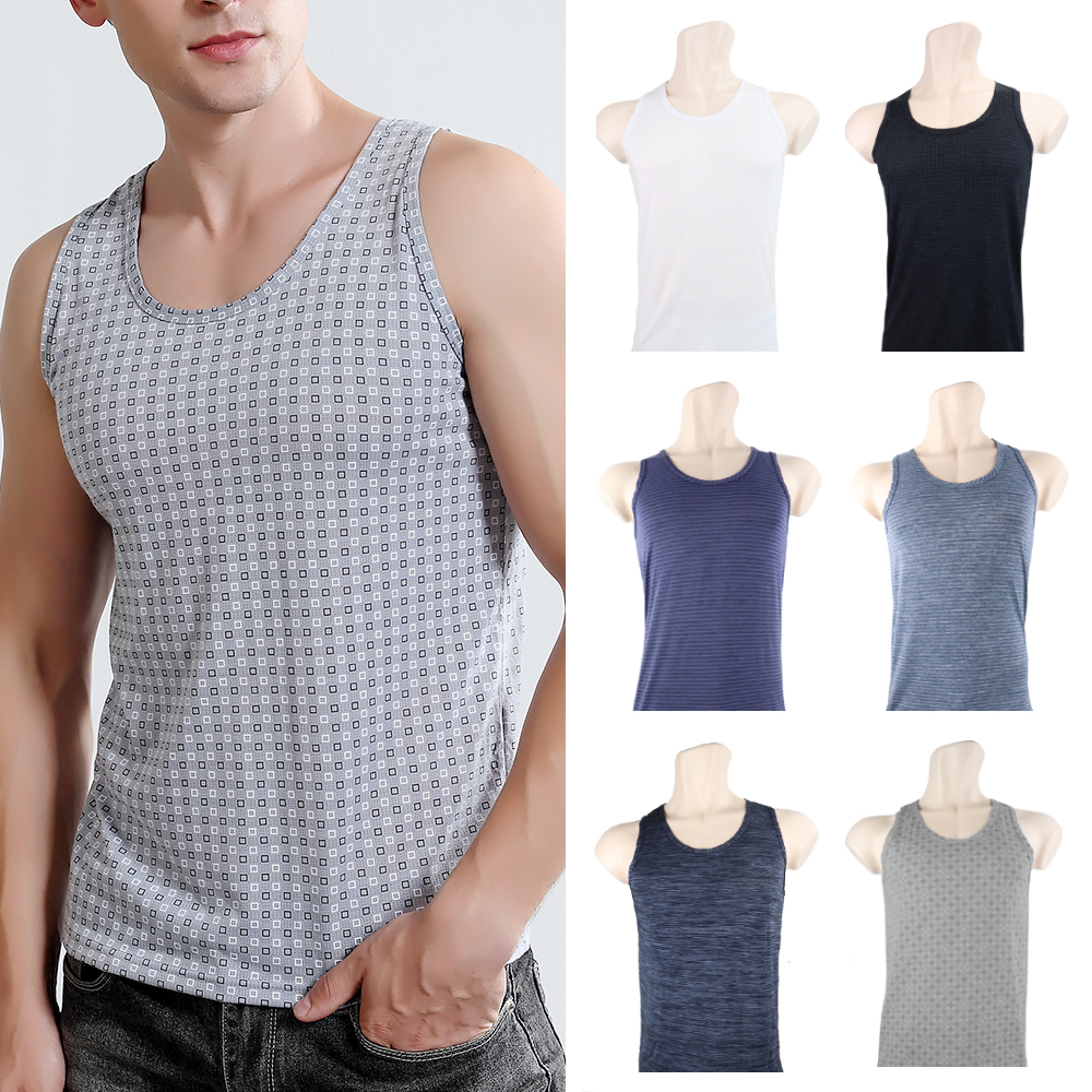 부드러운 남성 런닝 세트 남자 면 메리아스 풍기 인견 쿨 쿨론 민소매 스판 나시 가을 속옷