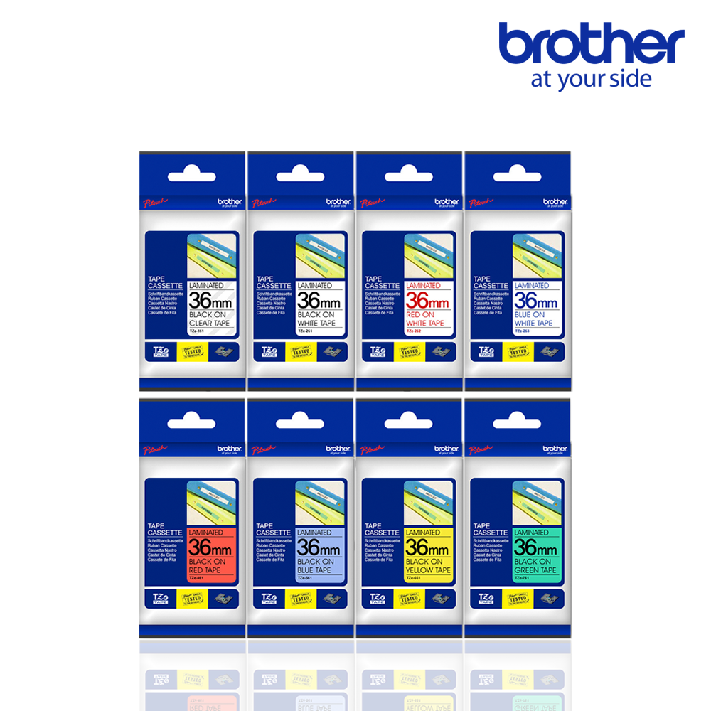 정품 브라더 라벨테이프 36mm 라벨지 네임텍 라벨카트리지 TZe-161
