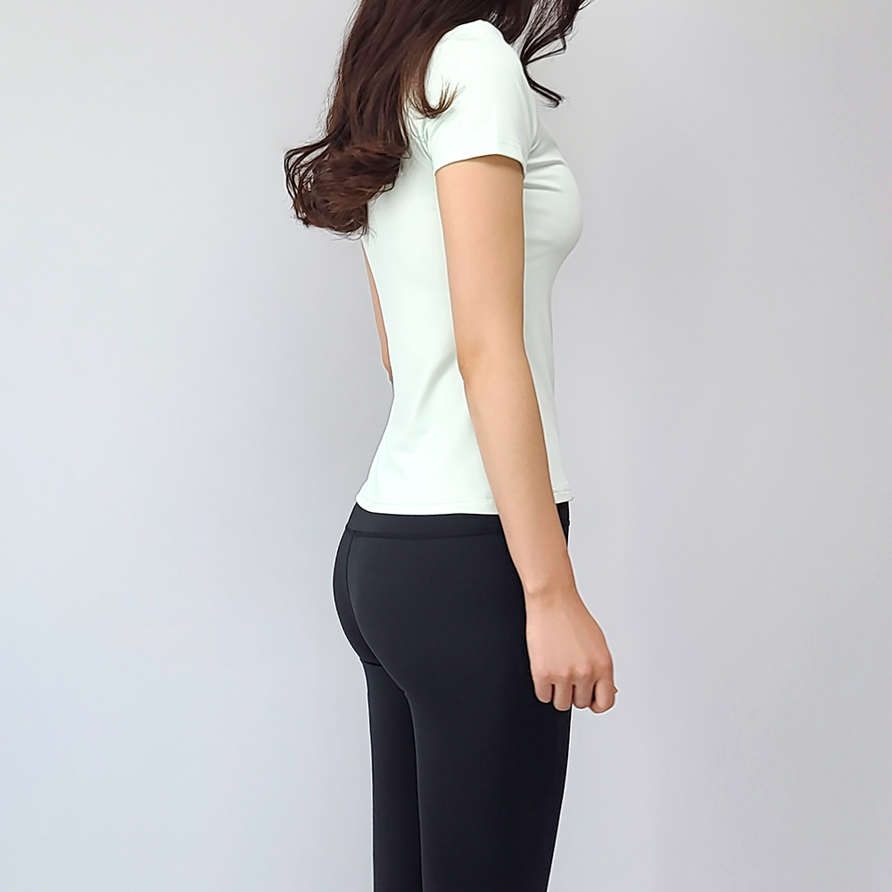 아나웨어 1+1 여름 반팔요가복 필라테스복 상의 에센셜 에어핏 티셔츠 이미지 6