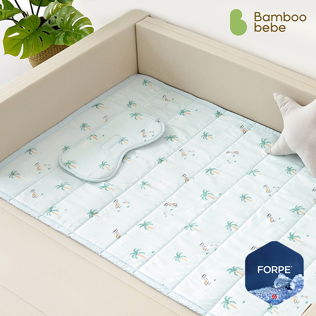 [밤부베베] 정글숲 냉감 쿨매트_리버시블_B(L) (90x140cm)