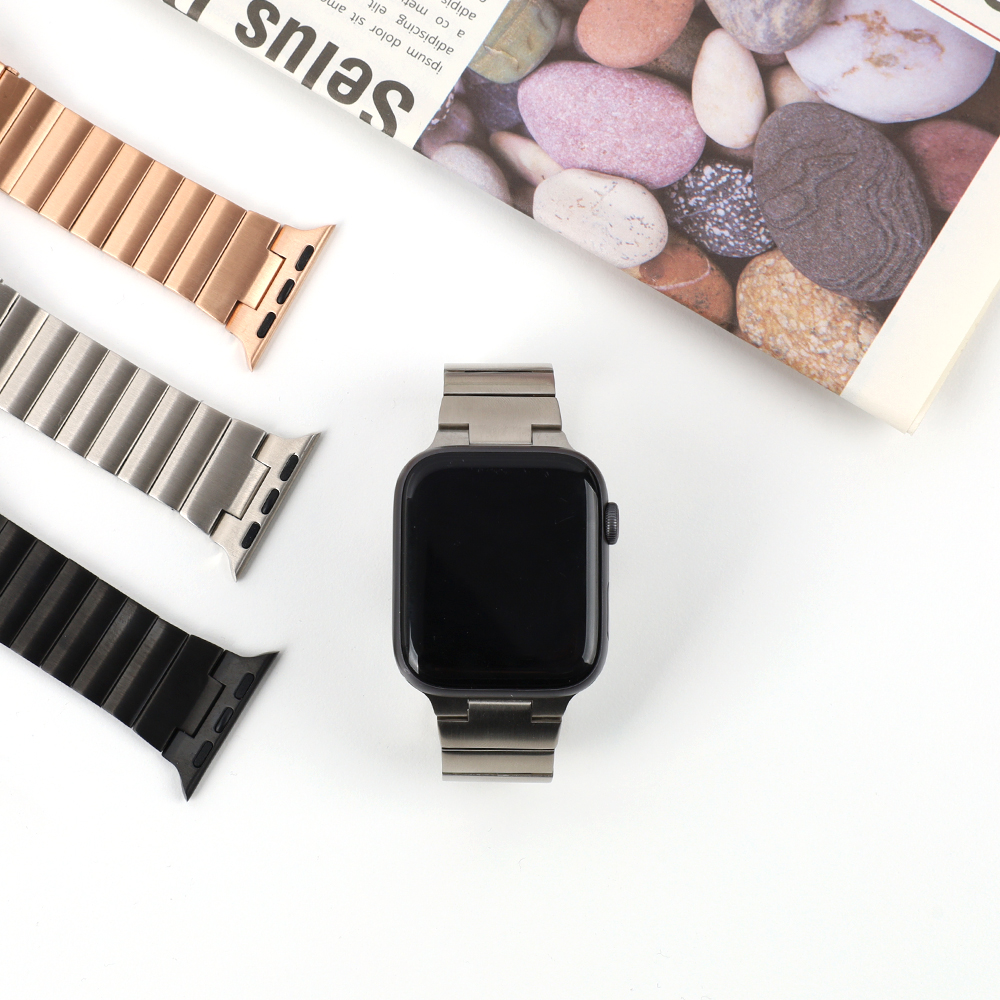 애플워치 스트랩 메탈 링크브레이슬릿 루프 밴드 시계줄 42mm / 44mm / 45mm공용 - 상세 이미지 3