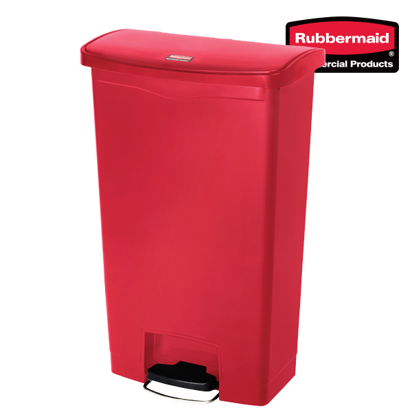 러버메이드 슬림짐 페달 휴지통 - 빨강색 (68L) 1883568 - 상품 이미지
