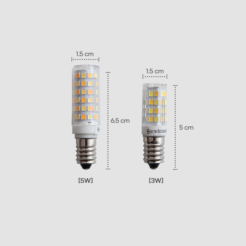 LED전구 콘벌브 색변환 E14 3W/5W 고효율 강한빛 - 상세 이미지 5