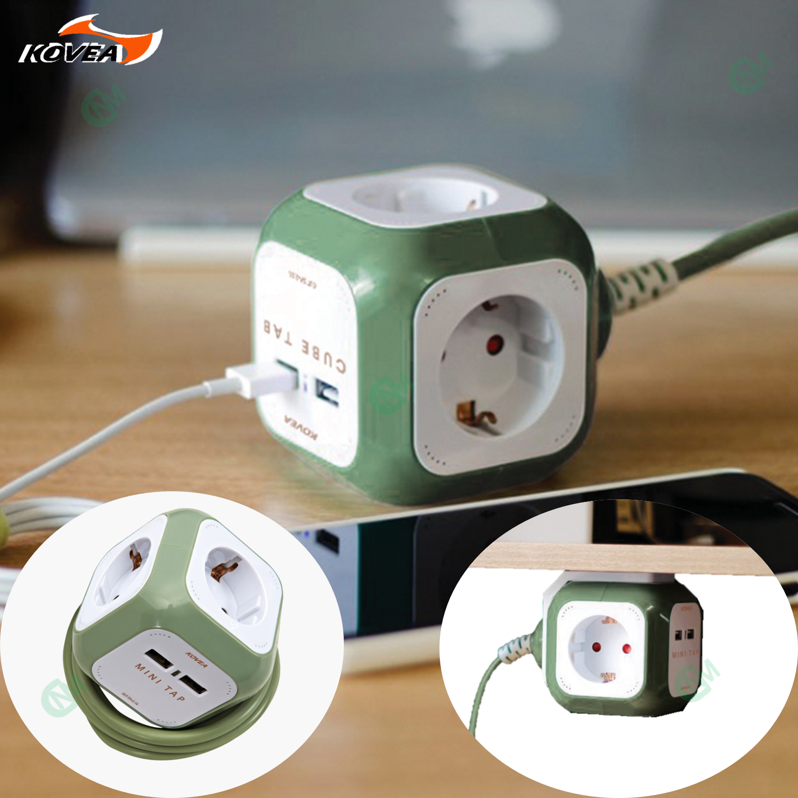 코베아 미니탭 멀티탭 캠핑 USB 연장선 연장탭 전선 - 상품 이미지