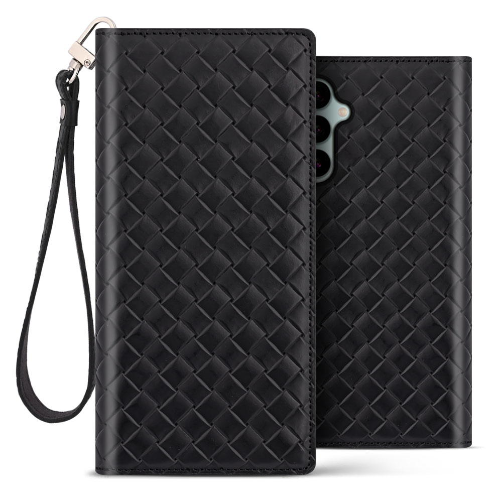 벨라벨루치 갤럭시 A34 5G 비첸티노 플립 다이어리 가죽 케이스 솔리드블랙 a346 - 상품 이미지