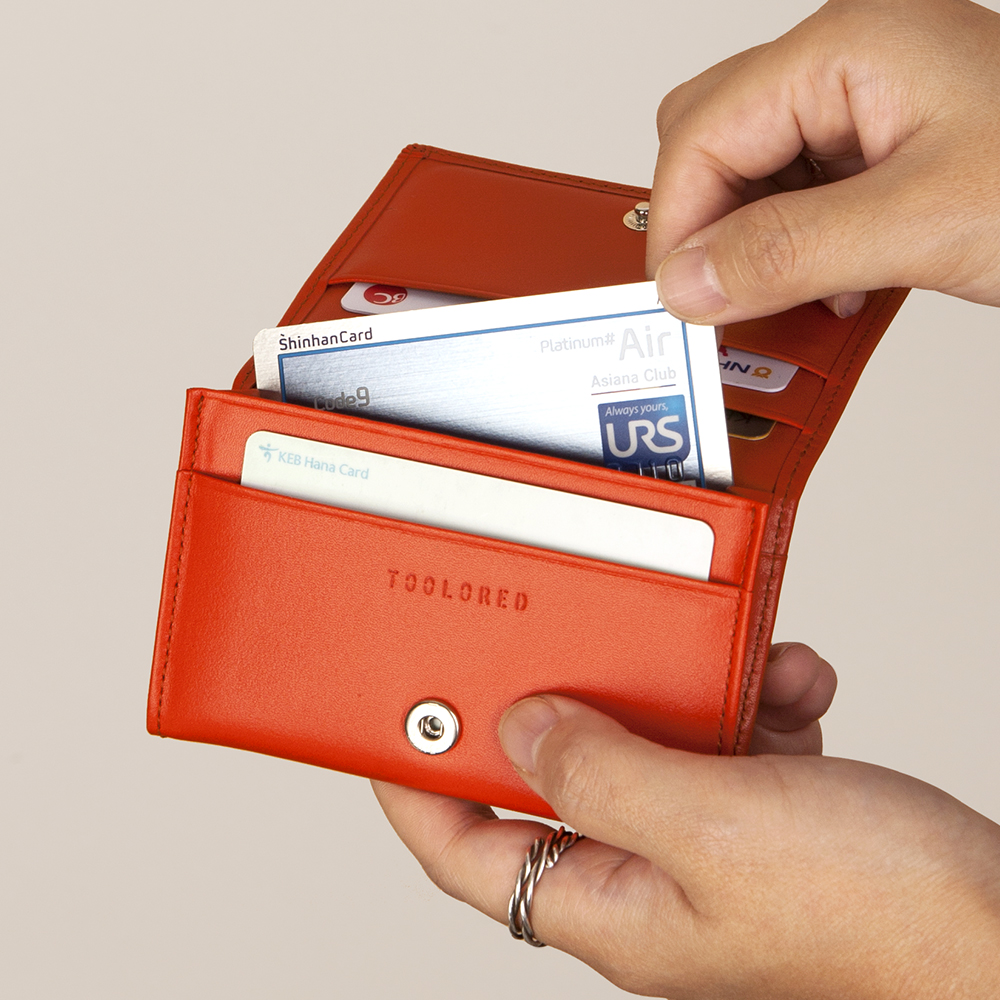 [툴러드] 필터 콤팩트 가죽지갑 9컬러