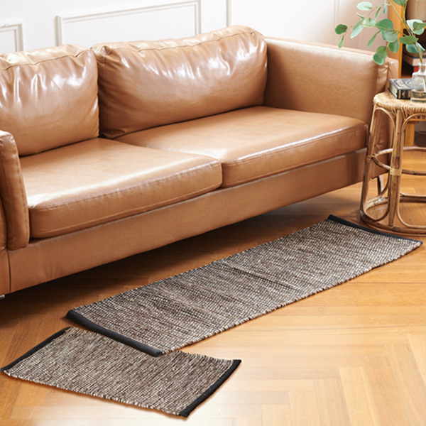 설렘하우스 루나 핸드메이드 순면 발매트 주방매트 2color 양면발판