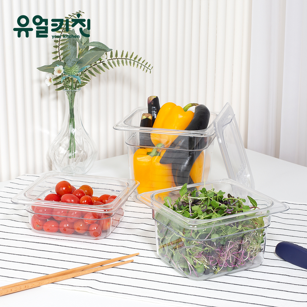 PC밧드 사각 플라스틱통 업소용 정리용기 2 1/9 - 상세 이미지 4
