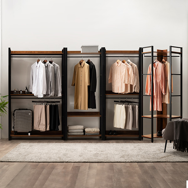 삼익가구 모더니크 시스템 옷장 드레스룸 세트 3400mm, A타입, 브라운