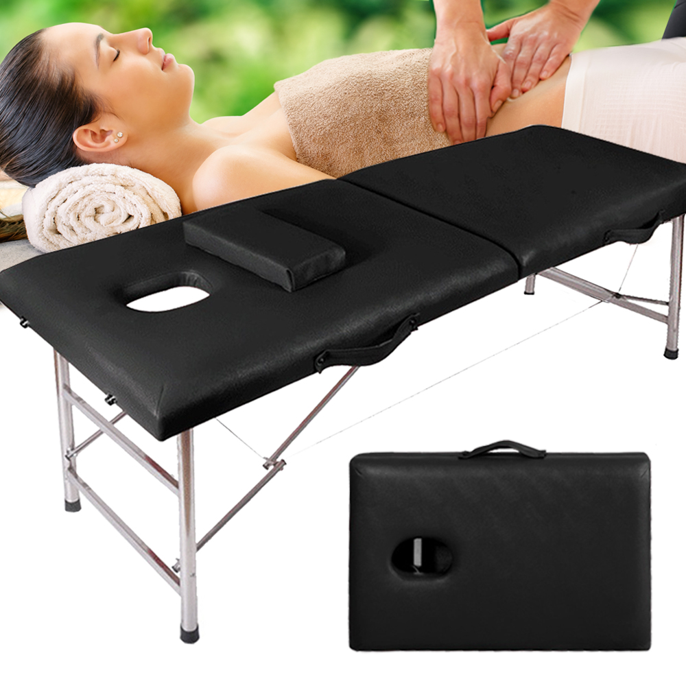 접이식 마사지베드 마사지 침대 미용 베드 반영구 속눈썹 물리치료 경락 SB-1000 블랙 - 상품 이미지