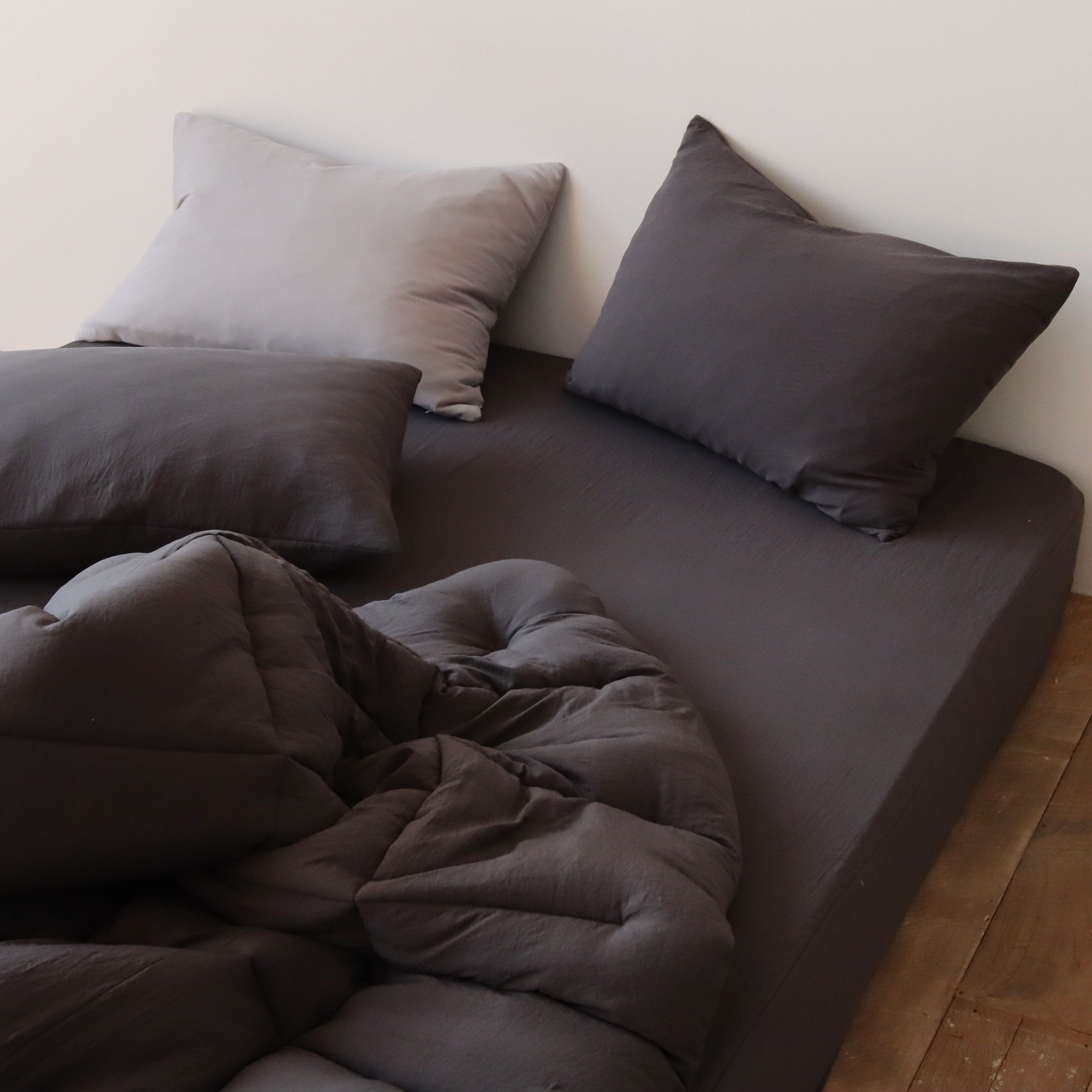 부드러운 모찌 피치스킨 홑겹 매트리스 침대 커버 슈퍼싱글 SS