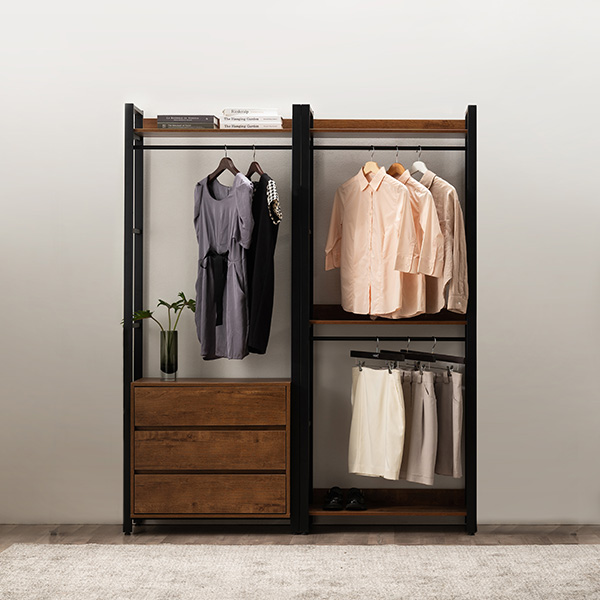 삼익가구 모더니크 시스템 옷장 드레스룸 세트 1600mm, B타입, 브라운