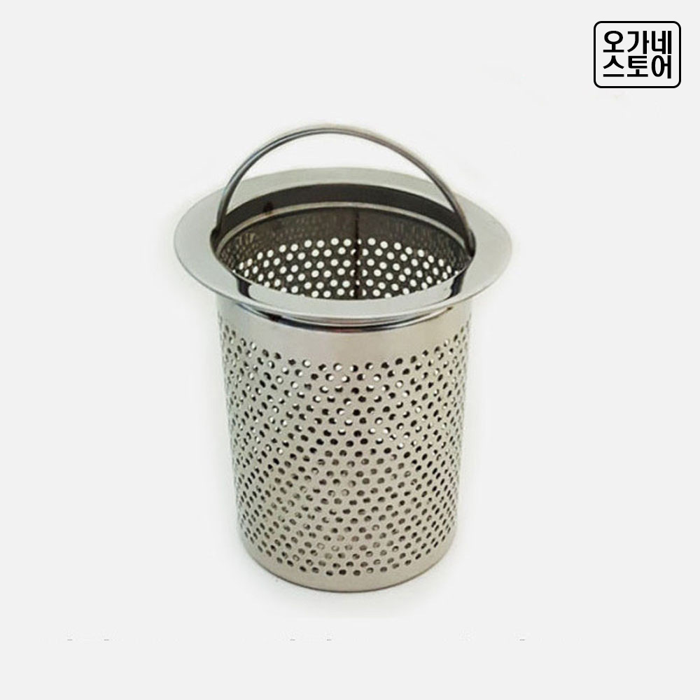 스텐 싱크대 거름망 배수구망 음식물 배수구 거름통 소형 - 상품 이미지