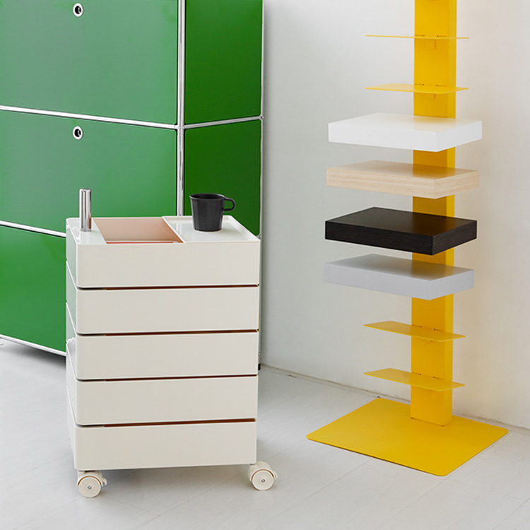 빙그리 회전서랍 트롤리 5단 크림 7097.6474