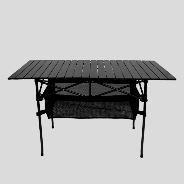 KOOLMAN(쿨맨) 알루미늄 접이식 캠핑 테이블 특대형, 블랙