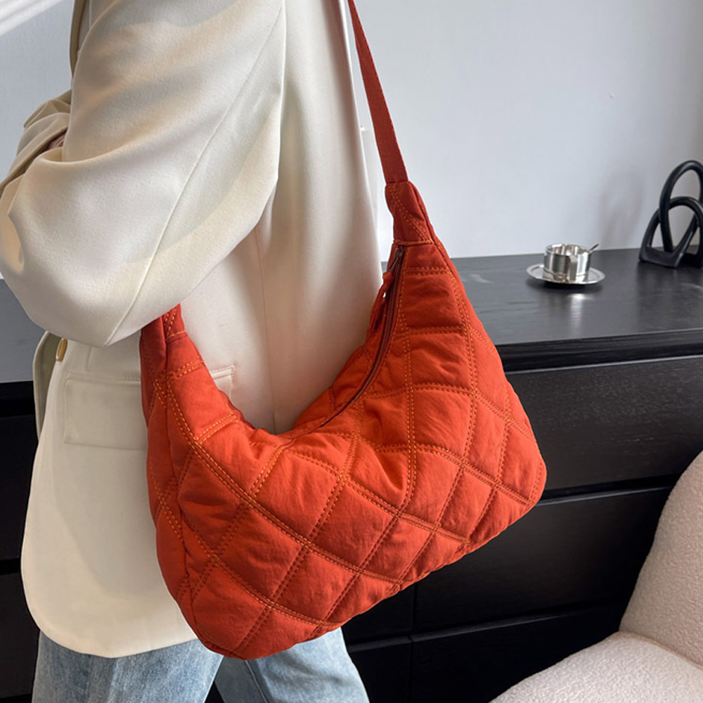 여성 나일론 반달 여행용 크로스백 가벼운 보부상 크로와상백 해외 여행 핸드폰 가방