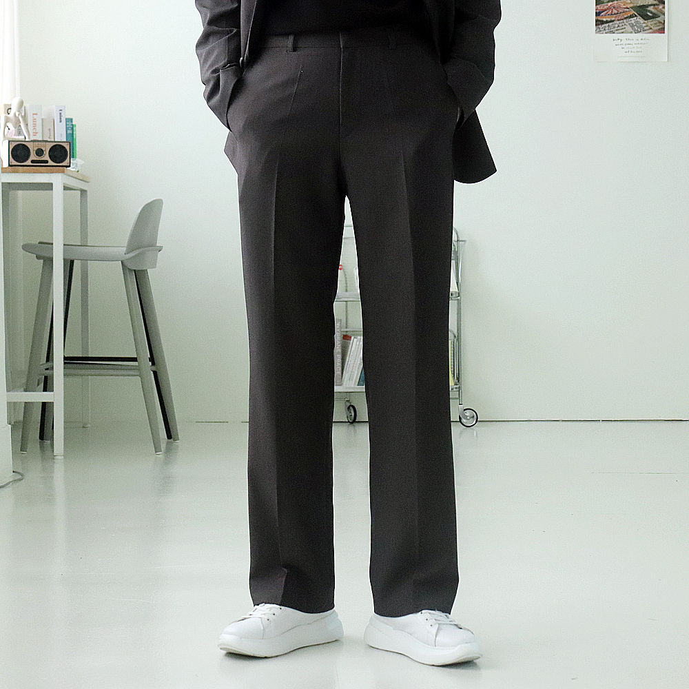 남자와이드슬랙스 부츠컷 밴딩 팬츠 남자슬랙스 이미지 3