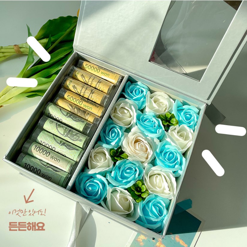 특이한 꽃다발 이색 비누꽃 돈다발 케이크 만들기 돈꽃다발 카네이션 부모님 어버이날 - 상세 이미지 4
