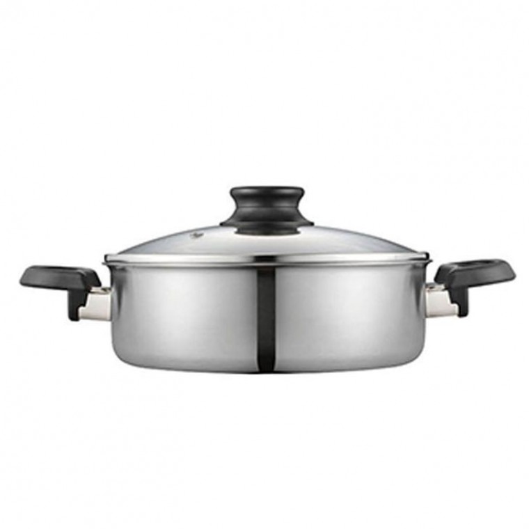 풍년 인덕션 전골냄비 가정 찌게 냄비 스텐 3중 22cm - 상품 이미지