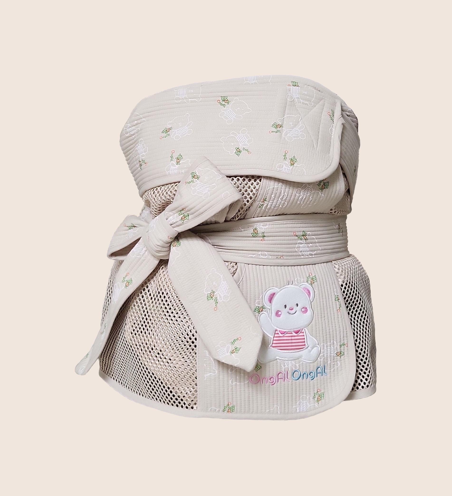 옹알옹알 여름 시원한 망사 아기포대기 어부바 포대기