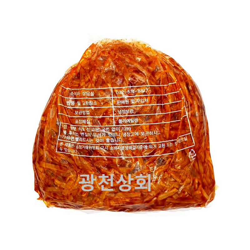 반찬단지 쥐어채조림 (4kg) 국내제조 : 수원광천상회