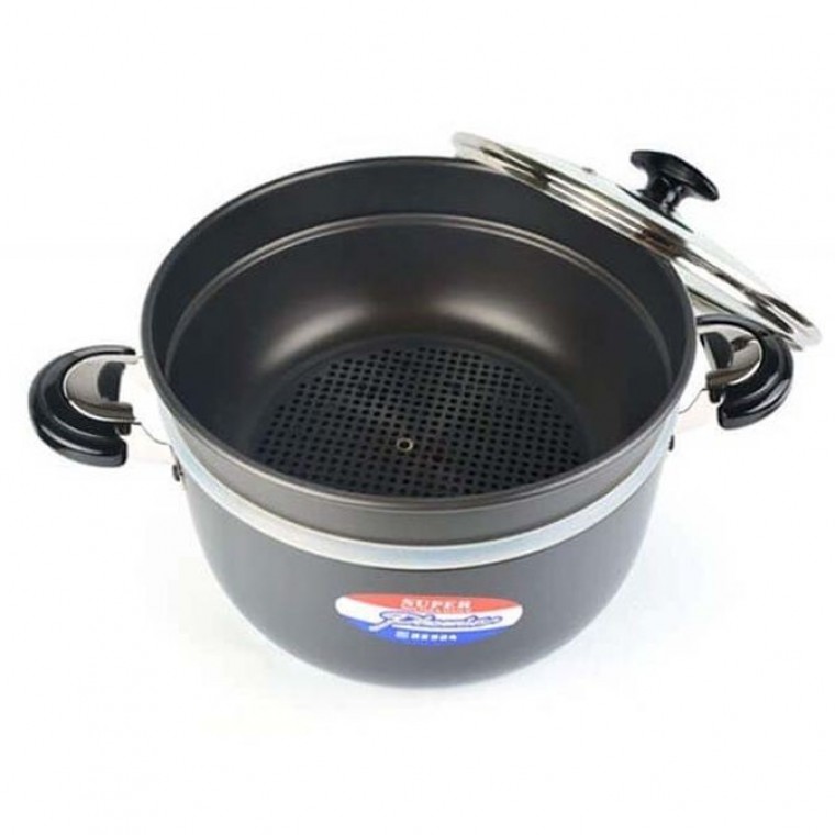 경질 곰솥 냄비 찜통 국통 찌개 곰통 2단 26호 - 상품 이미지